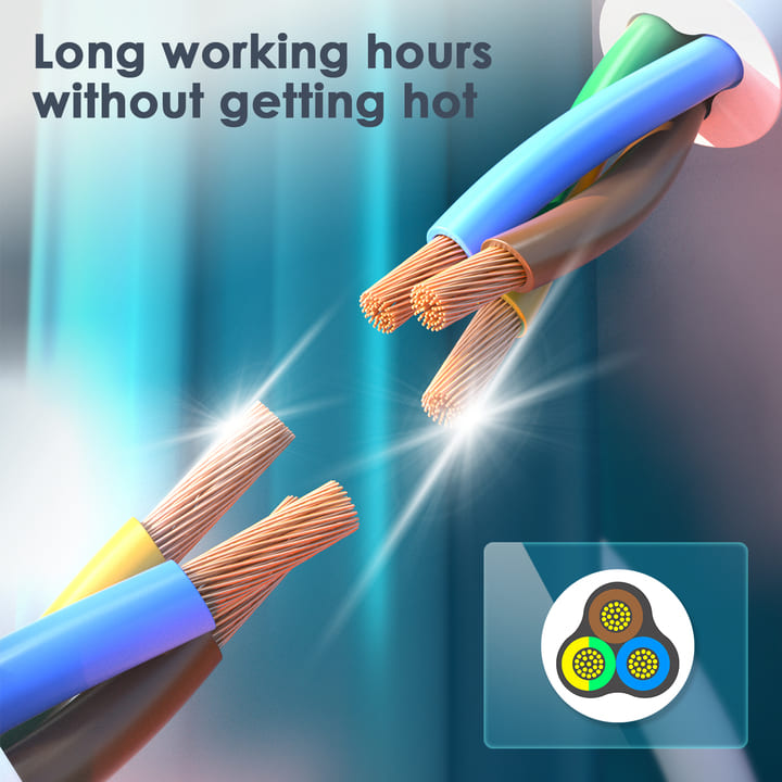 et406 6 holes 5m universal conventional power strip manufacturer