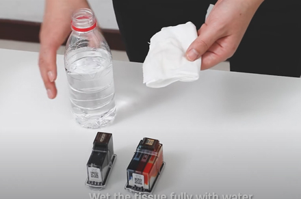 طابعة Deli بتنظيف رأس الطباعة اليدوية طابعة نافثة للحبر D311NW