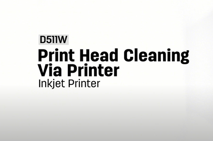 تنظيف رأس الطابعة عبر الطابعة