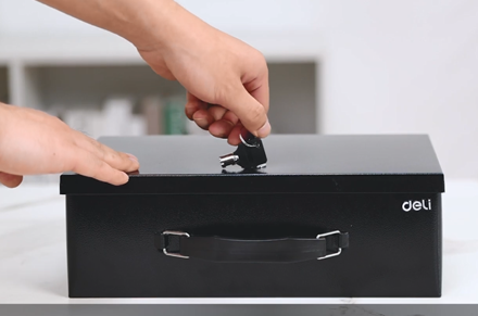 Deli ET610 ET611 ET612 صندوق مستندات مقاوم للحريق